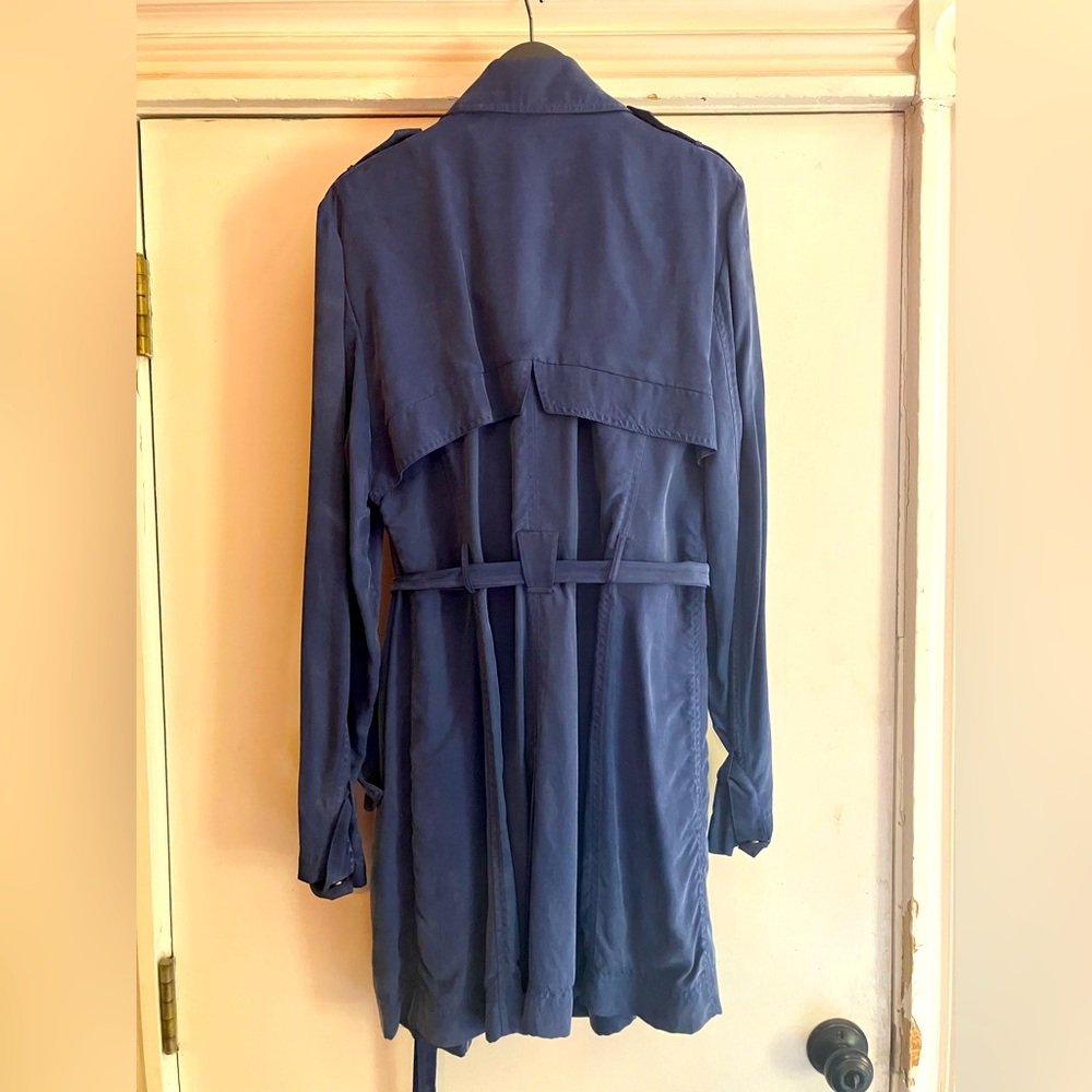 Cole Haan blue 1/2 trench style jacket
